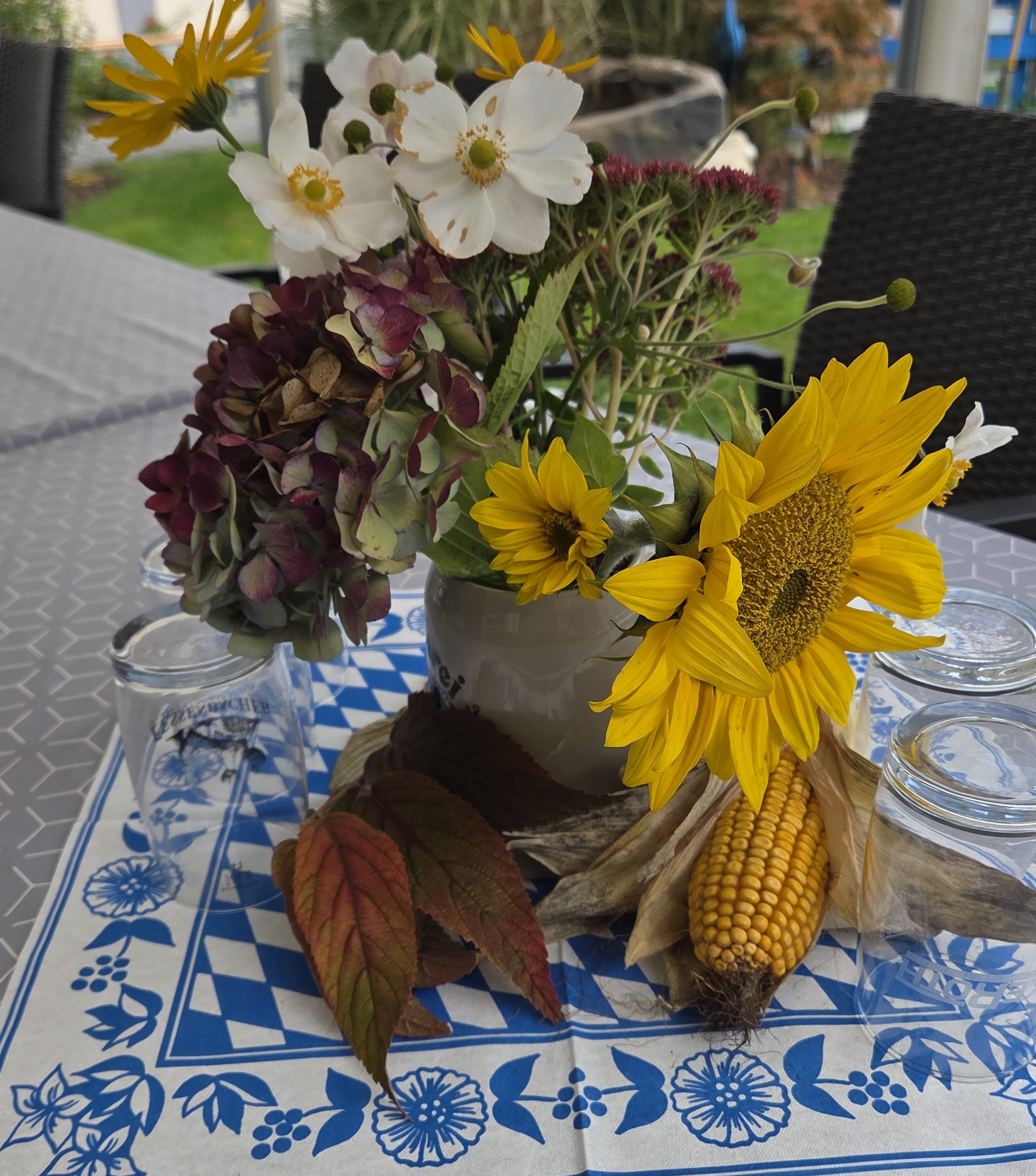 H&uuml;bsche Tischdeko von Frau Birk 